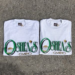 2 Vintage 90s Single Stitch Tees O’Shea’s Casino